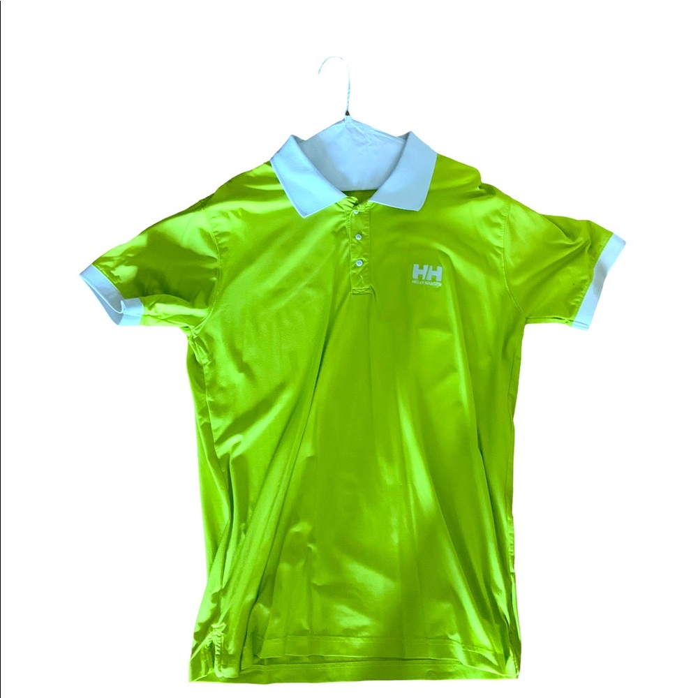 Helly Hansen Impressive green Polo shirt. Large . Great color to be noticed.